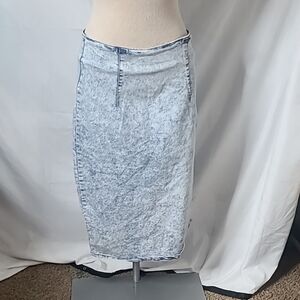 JC & JQ Light Blue Midi Pencil Skirt for Casual Wear